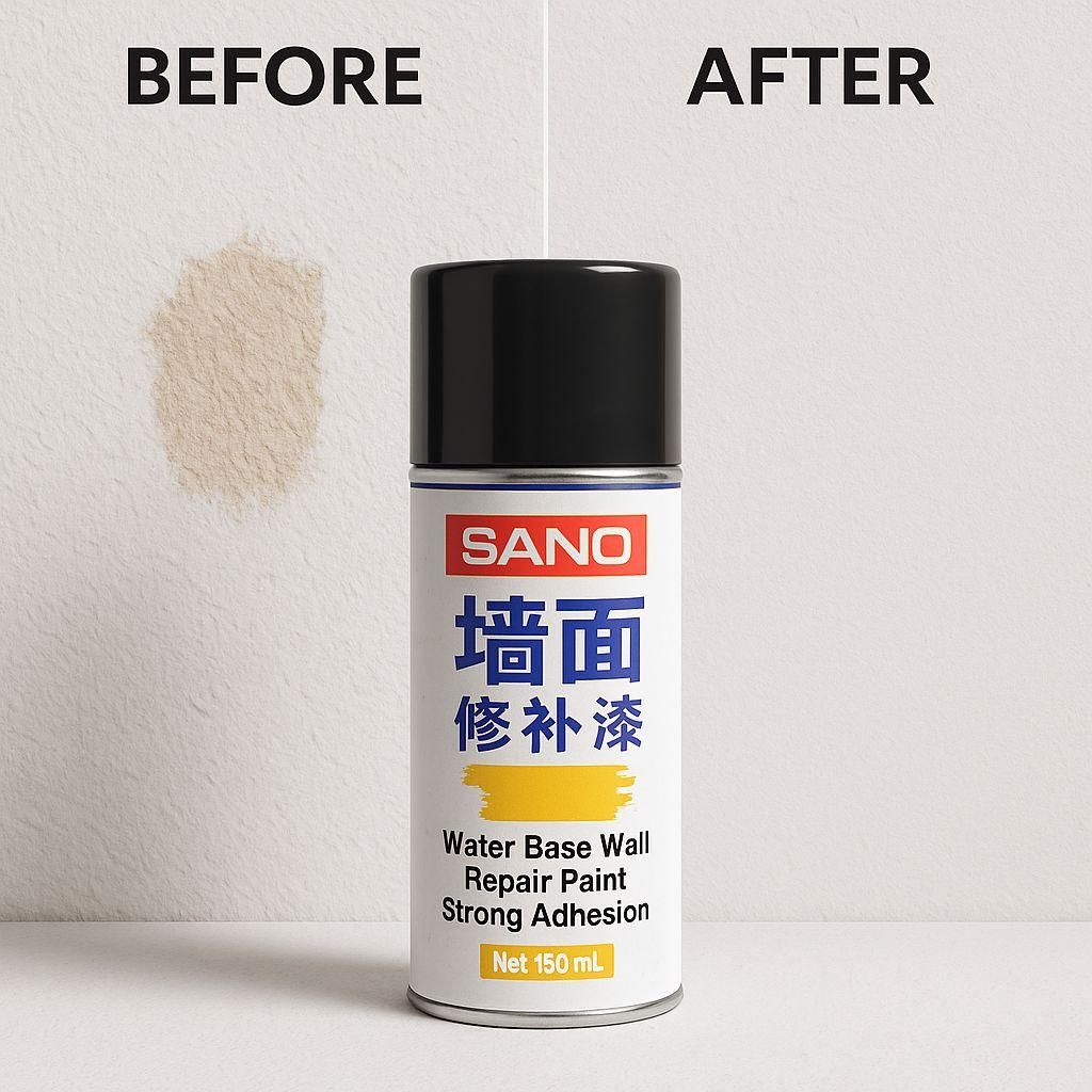 SANO Water-Based Wall Repair Spray – Quick-Dry, Strong Adhesion, 150mL